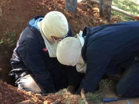 Natural Gas Division Employees Digging